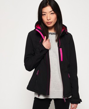 Superdry Hooded SD-Windtrekker Női Kabát Fekete/Lila | WTEZP3127